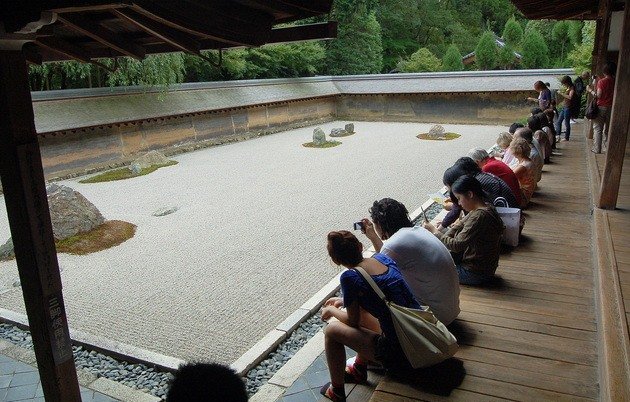 Японский сад 15 камней
